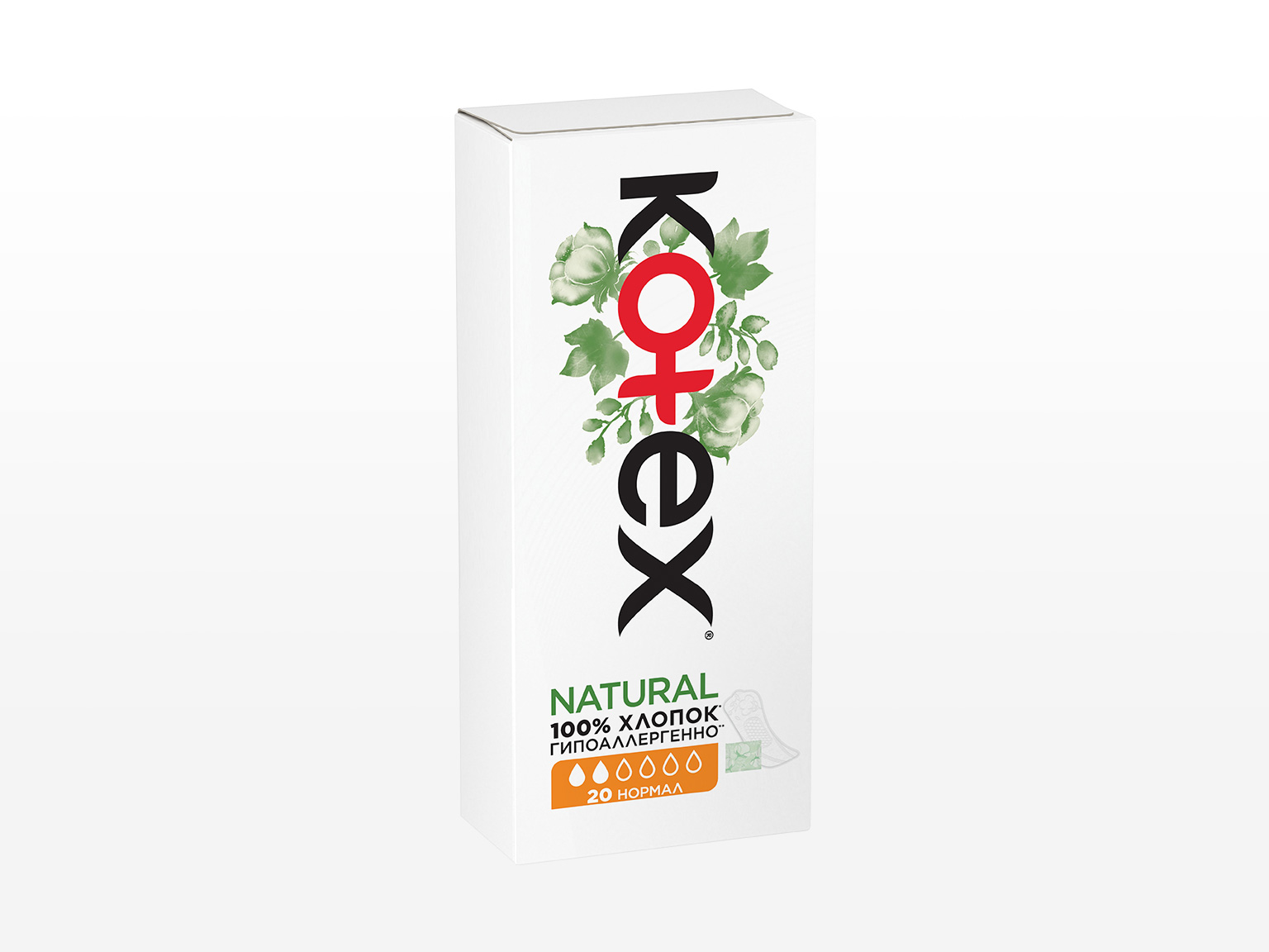 Kotex Natural Normal 20 dona