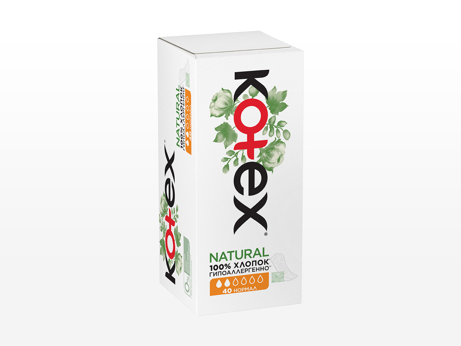 Kotex Natural Normal 40 dona