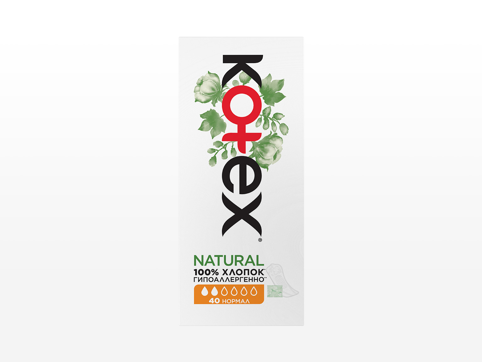 Kotex Natural Normal 40 dona